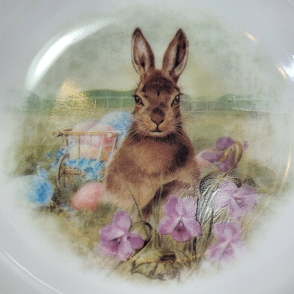 Pottery Barn Meadow Bunny BOWL Easter Rabbit Upright Cereal Soup 5.625" NWT - Picture 7 of 8